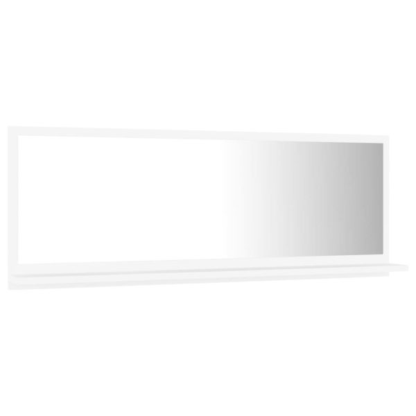 Kupaonsko ogledalo bijelo 100 x 10