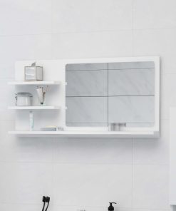 Kupaonsko ogledalo bijelo 90 x 10