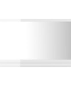 Kupaonsko ogledalo visoki sjaj bijelo 60x10