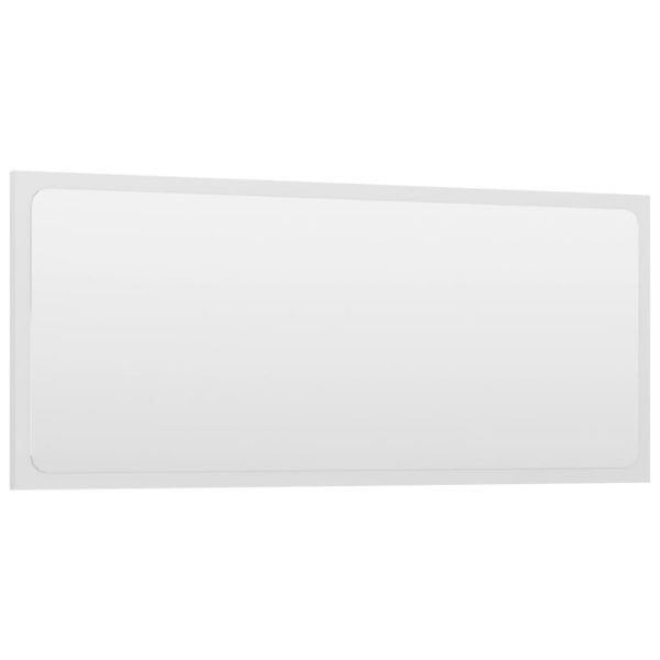 Kupaonsko ogledalo visoki sjaj bijelo 90x1