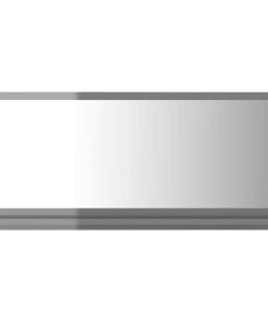 Kupaonsko ogledalo visoki sjaj sivo 80x10