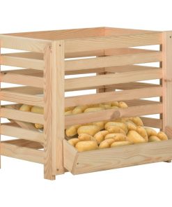 Kutija za krumpire 60 x 40 x 50 cm od masivne borovine