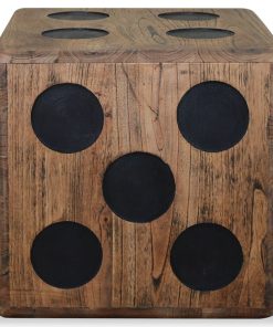 Kutija za pohranu od drva mindi 40 x 40 x 40 cm dizajn kocke