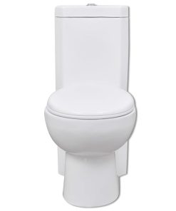 Kutna bijela WC školjka od keramike