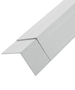 Kutni profili za trijemove od aluminija 5 kom 170 cm srebrni