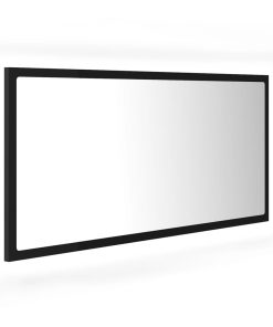 LED kupaonsko ogledalo crno 90x8
