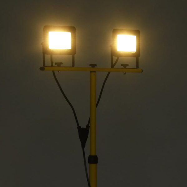 LED reflektor sa stativom 2 x 30 W topli bijeli