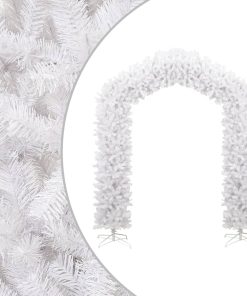 Luk od božićnih drvca bijeli 270 cm