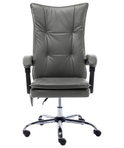 Masažna uredska stolica od umjetne kože antracit