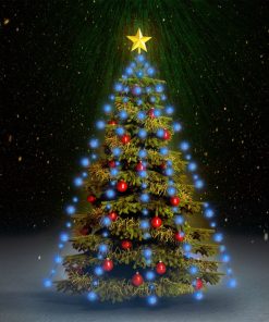 Mrežasta svjetla za božićno drvce 150 LED žarulja plava 150 cm