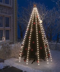Mrežasta svjetla za božićno drvce 250 LED hladna bijela 250 cm