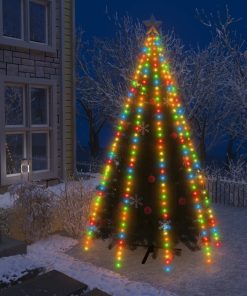 Mrežasta svjetla za božićno drvce 400 LED žarulja šarena 400 cm