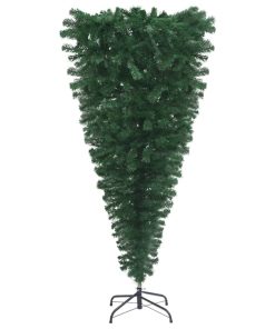 Naopako umjetno božićno drvce sa stalkom zeleno 210 cm