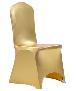 Navlake za stolice 6 kom rastezljive boje zlata