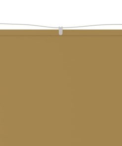 Okomita tenda bež 140 x 420 cm od tkanine Oxford