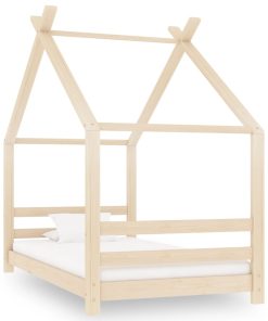 Okvir za dječji krevet od masivne borovine 80 x 160 cm