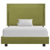 Okvir za krevet od tkanine zeleni 90 x 200 cm