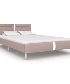 Okvir za krevet od umjetne kože LED boja cappuccina 120x200 cm