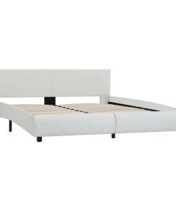 Okvir za krevet od umjetne kože bijeli 180 x 200 cm