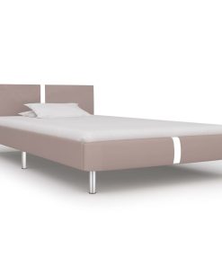 Okvir za krevet od umjetne kože boja cappuccina 90 x 200 cm