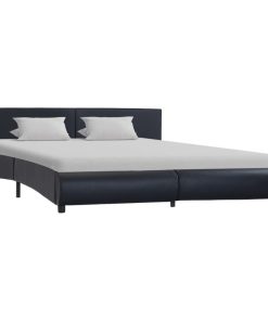 Okvir za krevet od umjetne kože crni 160 x 200 cm