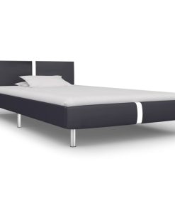 Okvir za krevet od umjetne kože crni 90 x 200 cm