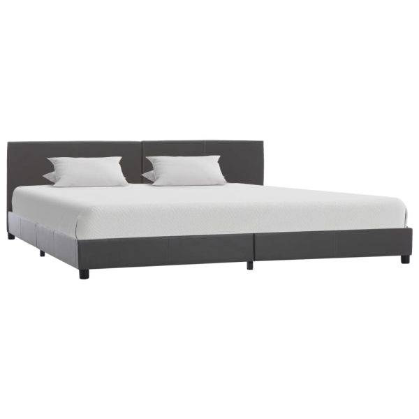 Okvir za krevet od umjetne kože sivi 180 x 200 cm