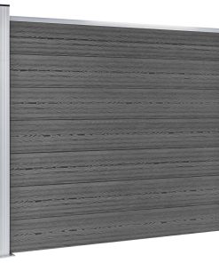 Panel za ogradu WPC 175 x 146 cm crni
