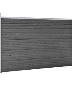 Panel za ogradu WPC 180 x 105 cm crni