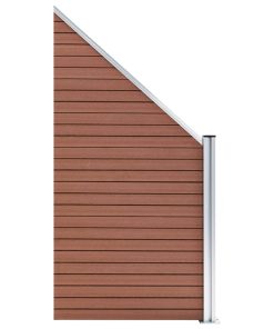 Panel za ogradu WPC 95 x (105 - 180) cm smeđi