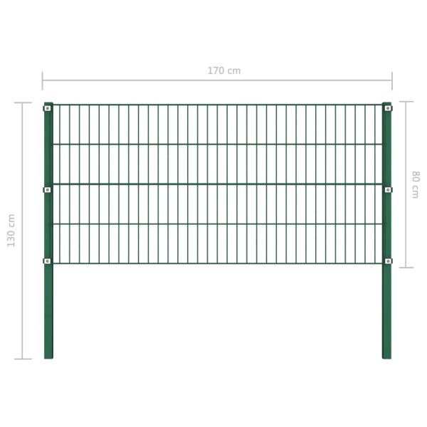 Panel za ogradu sa stupovima željezni 1