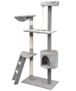 Penjalica Grebalica za Mačke sa Stupovima od Sisala 150 cm Siva