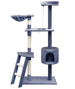 Penjalica Grebalica za Mačke sa Stupovima od Sisala 150 cm Tamno Plava