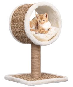 Penjalica za mačke s tunelom i igračkom 56 cm od morske trave