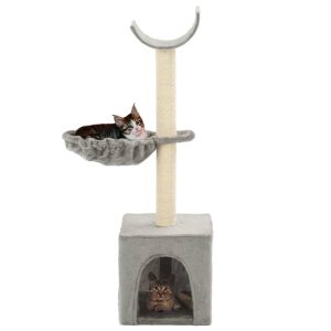 Penjalica za mačke sa stupovima za grebanje od sisala 105 cm siva