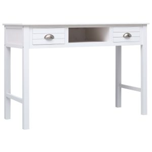 Pisaći stol bijeli 110 x 45 x 76 cm drveni