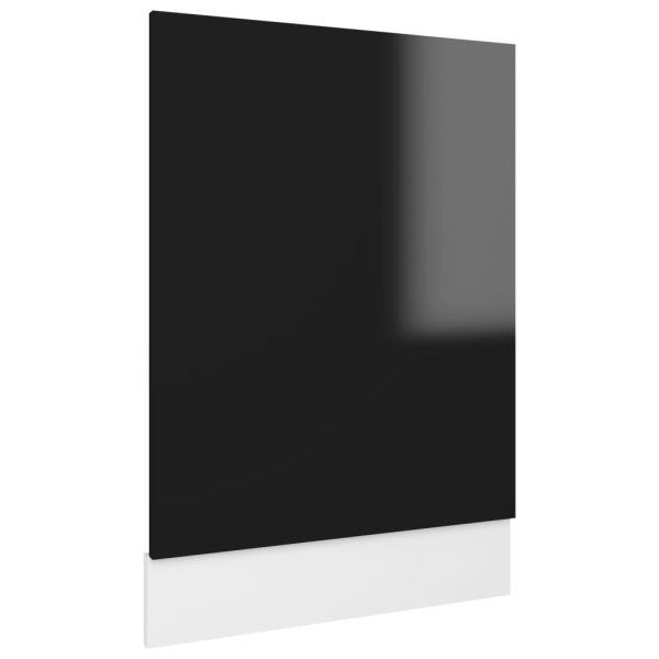 Ploča za perilicu posuđa sjajna crna 45 x 3 x 67 cm od iverice