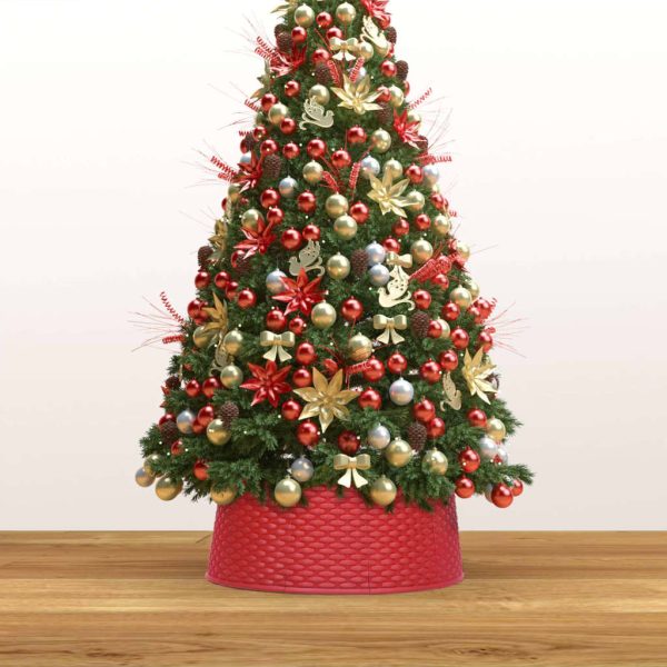 Podloga za božićno drvce crvena Ø 54 x 19