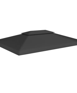 Pokrov za sjenicu s 2 razine 310 g/m² 4 x 3 m crni