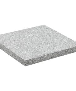 Postolje za suncobran granitno 25 kg četvrtasto sivo
