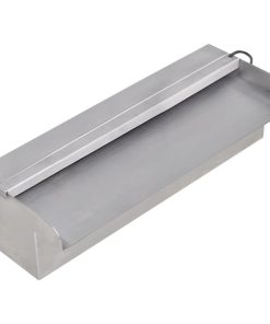 Pravokutna fontana za bazen s LED svjetlom nehrđajući čelik 30 cm