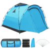 Prigodni šator za kampiranje za 3 osobe plavi