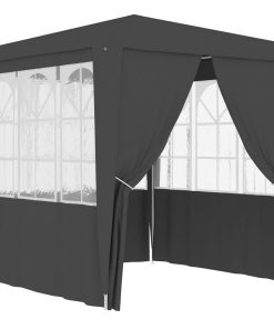 Profesionalni šator za zabave 2 x 2 m antracit 90 g/m²