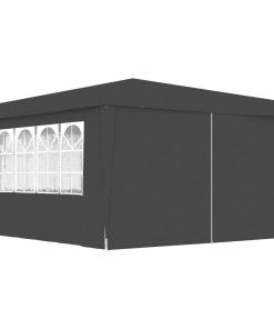 Profesionalni šator za zabave 4 x 4 m antracit 90 g/m²