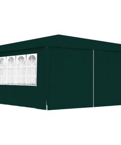 Profesionalni šator za zabave 4 x 4 m zeleni 90 g/m²
