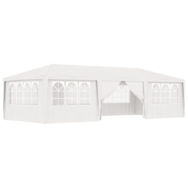 Profesionalni šator za zabave 4 x 9 m bijeli 90 g/m²