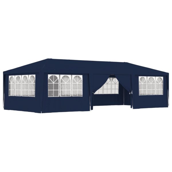 Profesionalni šator za zabave 4 x 9 m plavi 90 g/m²