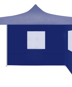 Profesionalni sklopivi šator za zabave 2 x 2 m čelični plavi