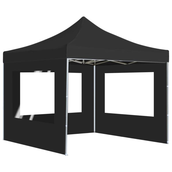 Profesionalni sklopivi šator za zabave 3 x 3 m antracit