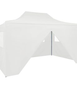 Profesionalni sklopivi šator za zabave 3 x 4 m čelični bijeli